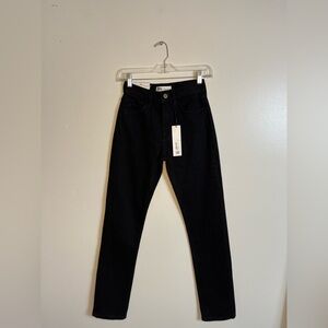 Zara High Waist Skinny Jeans size 0 Black